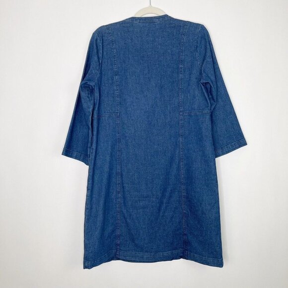 J Jill Denim Dress Women’s Size Small Blue Jean - Picture 5 of 6